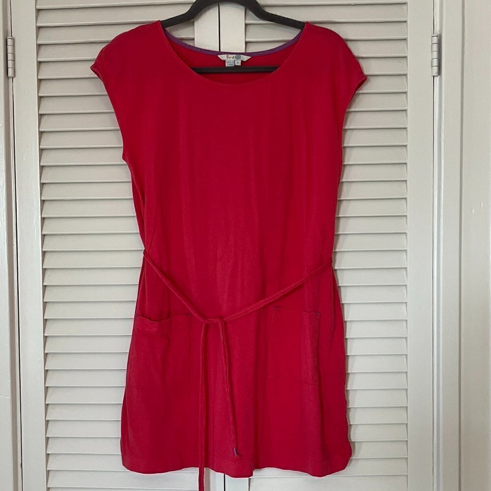 Boden tunic belted small pink